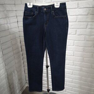Levi's Ladies Size 4 Dark Wash Classic Mid Rise Skinny Blue Jeans